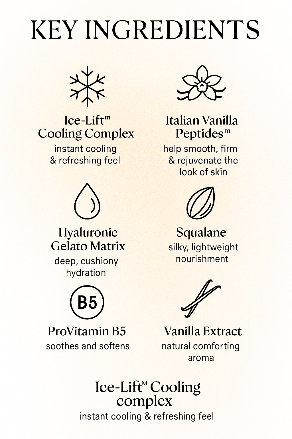 GELATO VANILLA CRÈME — FACE & NECK